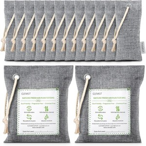 CLEVAST 14 Pack Activated Bamboo Charcoal Air Purifying Bags(2x200g, 12x50g) - 1 of 4