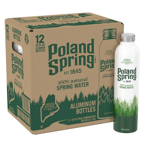 Poland Spring Aluminum Bottle Spring Water - 12pk/25 fl oz Bottles - image 1 of 4