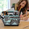 Everything Mary Collapsible Desktop Craft Caddy, Teal Geometric - 2 of 4