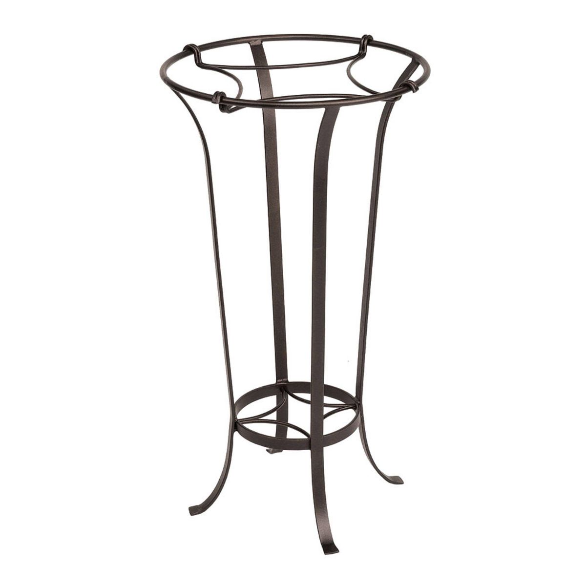 Achla Designs 28.5" Antique Copper Bird Bath with Roman Bronze Stand: Shallow Bowl, Wrought Iron Stand - thumbnail 3