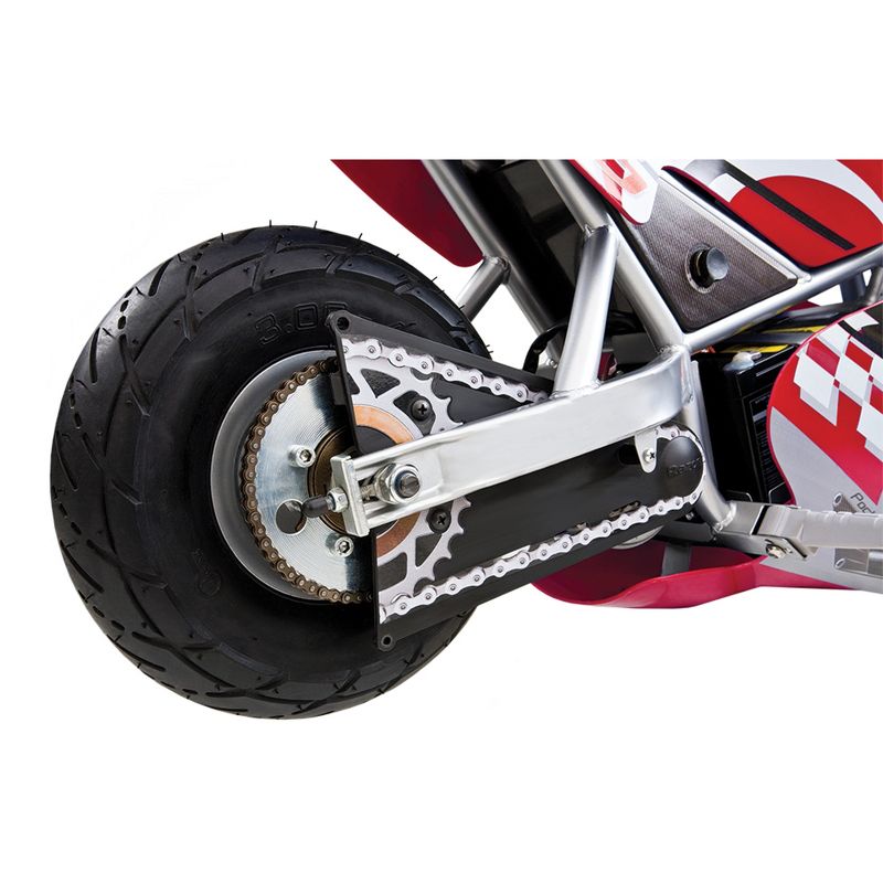 Razor 24 Volt Mini Electric Single Speed Racing Motorcycle Pocket Rocket with 10-Inch Pneumatic Tires, Speeds up to 15 MPH, Ages 13 and Up, Red, 4 of 7