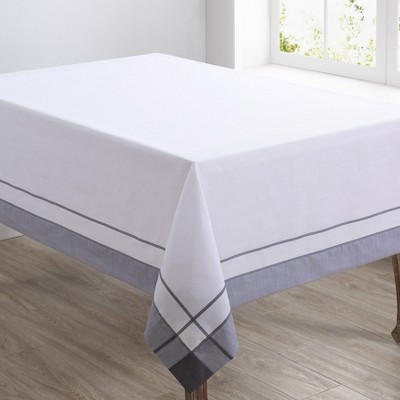 Saro Lifestyle Everyday Tablecloth With Banded Border Design