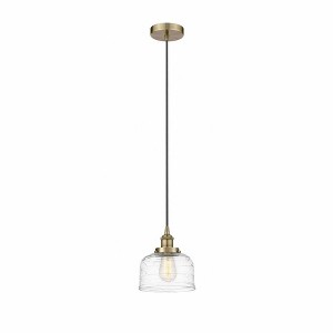 Bell - 1 Light Cord Hung Mini Pendant In Modern Style-9.5 Inches Tall and 8 Inches Wide - 1 of 1