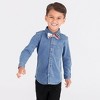 RuggedButts Toddler Boys Long Sleeve Button Down Shirt - 3 of 3