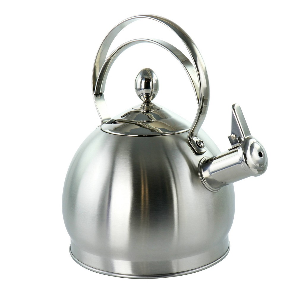 Photos - Pan MegaChef 2.8L Round Stovetop Whistling Kettle - Brushed Silver