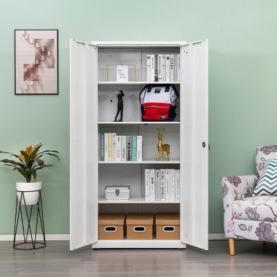 NicBex File Cabinet with 2 Doors and 4 Partitions to Separate 5 Storage Spaces,Office Cabinet with Metal Handles,Filing Cabinet for Home Office