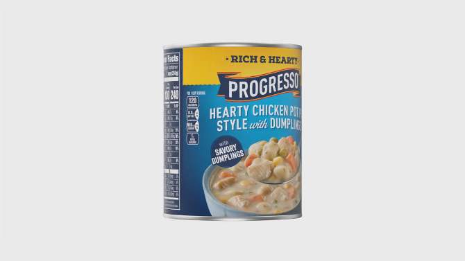 Progresso Rich &#38; Hearty Chicken Pot Pie Style with Dumplings Soup - 18.5oz, 2 of 12, play video
