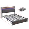 Streamdale Queen Bed Frame, Storage Headboard with Charging - 3 of 4