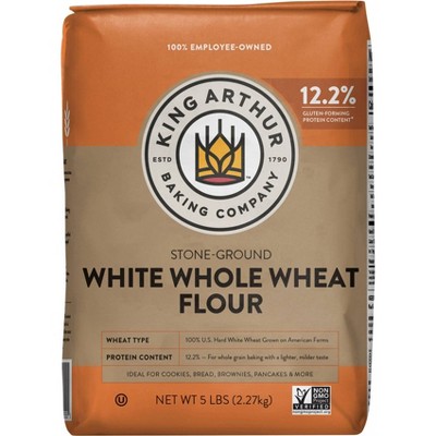 King Arthur Flour Unbleached White Whole Wheat Flour - 5lbs