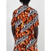 Fast & Furious Logo All-Over Print Flame Background Adult Short Sleeve Button-Down Shirt - 4 of 4