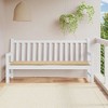 vidaXL Outdoor Oxford Fabric Garden Bench Cushion - Beige - 78.7"x19.7"x1.2", Foam Fiber Filling, for Patio Seating Comfort - 2 of 4