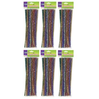12L x 6mm Chenille Stems (Brown Pipe Cleaners)