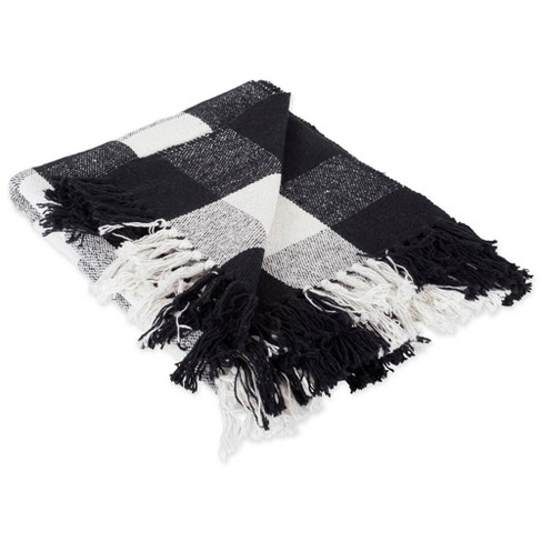 Black and 2025 white buffalo throw