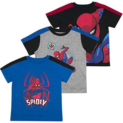 Avengers Boy's 3-pack Spider-man Short Sleeve Graphic Tee Set For ...