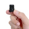 Unique Bargains Metal Furniture Legs Plastic Insert for Round Tubes with M8 Thread Black - 4 of 4