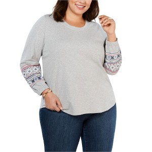 Style & Co. Womens Alpine Twist Sweatshirt - 1 of 1