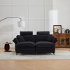 Deep Seat Sectional Sofa, Comfortable Cloud Sofa with Ottomans, loveseat Sofa, 85.8''Modern Polyester Polyester Sectional Sofa for Living Room - 3 of 4
