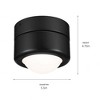 Kichler Lighting Tibbi 1 - Light Flush Mount in  Black - 4 of 4
