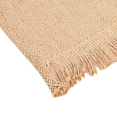 60 Inch Burlap Christmas Tree Skirt with White Snowflakes