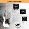 GLARRY Full Size Electric Guitar for Music Lover Beginner with 20W Amp and Accessories Pack Guitar Bag ,White - 4 of 4
