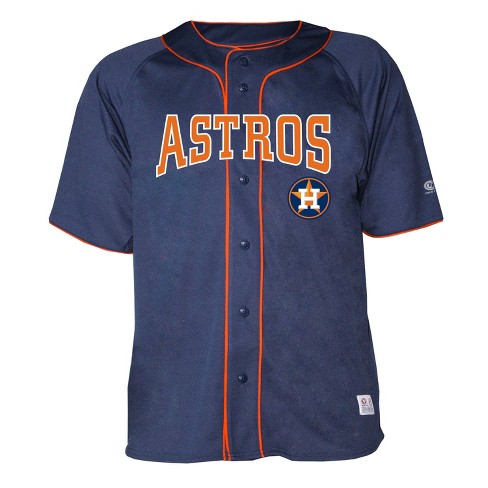 houston astros button up jersey