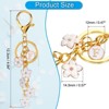 Unique Bargains  Metal Small Beautiful Personalized Flower Keychain for Handbag Purse - 2 of 4