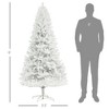 6ft Unlit Artificial White Christmas Tree, Holiday D¹Ècor with 1000 Branch Tips - 3 of 4
