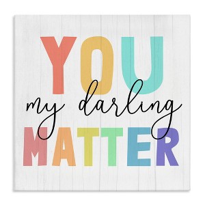Stupell Industries You Darling Matter Rainbow Letters, 30" x 30" - 1 of 4