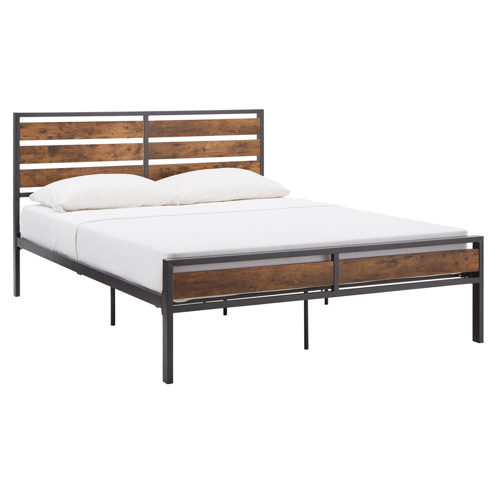 Photos - Bed Inspire Q Queen Lester Metal  Gray