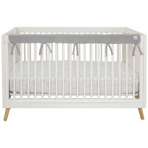 CribWrap Narrow Long Fleece Rail Cover - Gray - 1 of 4