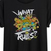 Women's - Teenage Mutant Ninja Turtles - What Rules Oversized Graphic T-Shirt - 2 of 4