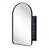 TEHOME Arched Metal Framed Recessed Medicine Cabinet with Mirror for bathroom - 3 of 4
