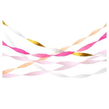 Meri Meri Pink Crepe Paper Streamers (Pack of 5)