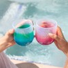 Silipint: Silicone 12oz Stemless Wine Glasses: 2 Pack Aurora - 4 of 4