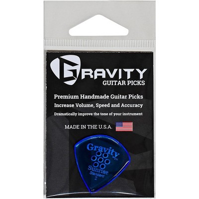 GRAVITY PICKS Sunrise Standard Polished Blue Multi-Hole Guitar Picks 2.0 mm