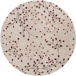 Hauteloom Round Area Rug   Burgundy - 1 of 4