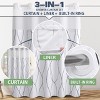 BAGOKIE 3-IN-1 Shower Curtain and Liner Set - 2 of 4