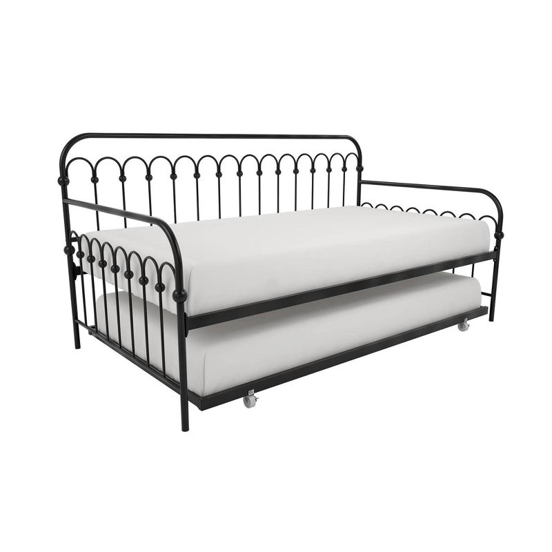 Bright Pop Metal Daybed with Roll Out Trundle - Novogratz, 3 of 14