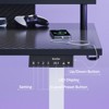 Bestier Standing Desk with Monitor Shelf L-Shaped Height Adjustable Electric Stand Up Desk 63" x 55" in Black - 4 of 4