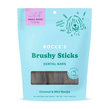Bocce's Bakery Peppermint Flavor Brushy Stick Dog Treats - S - 13oz