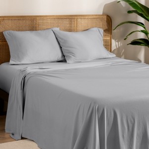 Bare Home Organic Cotton Jersey Sheet Set - 1 of 4