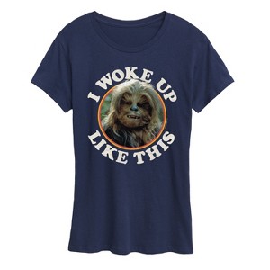 Women's - Star Wars - I Woke Up Like This Chewie Short Sleeve Graphic T-Shirt - 1 of 4
