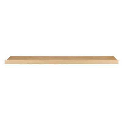 HomeRoots 47" Natural Wood Wall Mounted Floating Shelf