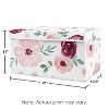 Sweet Jojo Designs Fabric Storage Toy Bin Watercolor Floral Pink White and Green - 2 of 3