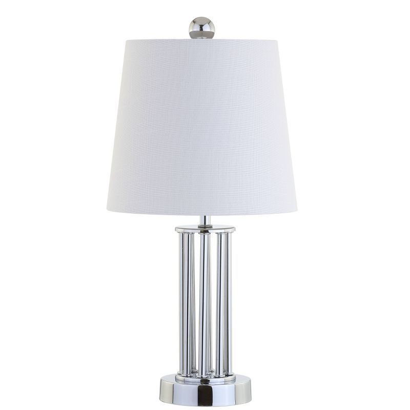 18&#34; Metal Lillian Mini Table Lamp (Includes LED Light Bulb) Silver - JONATHAN Y, 1 of 7