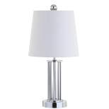 18" Metal Lillian Mini Table Lamp (Includes LED Light Bulb) Silver - JONATHAN Y