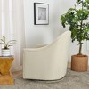 KINWELL 30" Wide Nursery Swivel Glider Chair Upholstered Armchair - 3 of 4