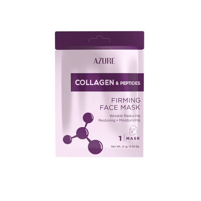 Azure Skincare Collagen and Peptides Sheet Mask - 3.7oz, 3 of 5