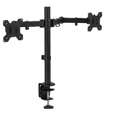 Mount-It! Dual Monitor Arms Up To 27" Monitor Black MI-2752