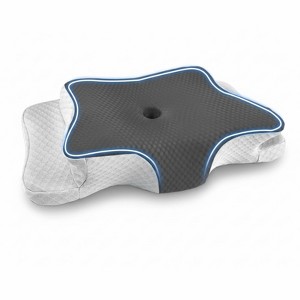 LISM Contour Bed Pillow,Adjustable Bed Memory Foam Pillows for Side Back Stomach Sleeper - 1 of 4